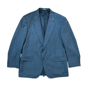 Towncraft Men's Gray Pinstripe Blazer